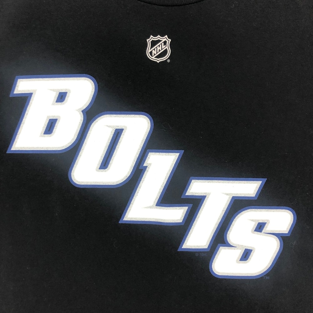 Reebok NHL Tampa Bay Lightning Hedman 77 T Shirt Black Men's Size Large